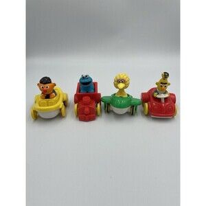 Vintage Illco Muppets Sesame Street Car Characters Big Bird Bert Ernie Lot Of 4